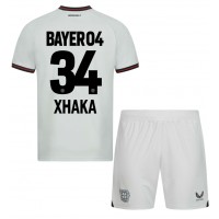 Maglie da calcio Bayer Leverkusen Granit Xhaka #34 Seconda Maglia Bambino 2023-24 Manica Corta (+ Pantaloni corti)